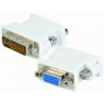 Переходник DVI-I (24+5) > VGA (DVI-I папа - VGA мама) Patron, White (PN-DVI-VGA-F)