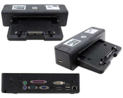 Док-станция HP HSTNN-I11X, 4хUSB 2.0, DVI-D, VGA, LAN, DP, 2xPS/ 2, RS-232  Б/ У