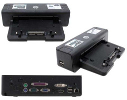 Док-станция HP HSTNN-I11X, 4хUSB 2.0, DVI-D, VGA, LAN, DP, 2xPS/ 2, RS-232  Б/ У