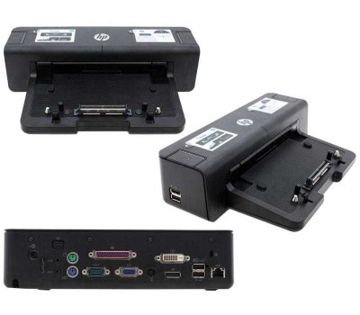 Док-станция HP HSTNN-I11X, 4хUSB 2.0, DVI-D, VGA, LAN, DP, 2xPS/ 2, RS-232  Б/ У