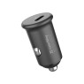 Автомобильное зарядное устройство  ColorWay, Black, 1xUSB-C, PD, QC3.0, 3A (CW-CHA028PD-GR)