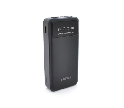 Универсальная мобильная батарея 24000 mAh, Sunix PB-41, Black, 4in1 кабеля Универсальная мобильная батарея 24000 mAh, Sunix PB-41, Black, 4in1 кабеля