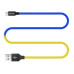 Кабель USB 2.0 - 1.0m AM/ microUSB, ColorWay Yellow/ Blue, National, 2.4A