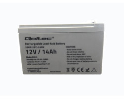 Аккумулятор ИБП 12В 14Ач AGM Qoltec QLT1214B /  12V 14.0Ah /  151x98x95 мм