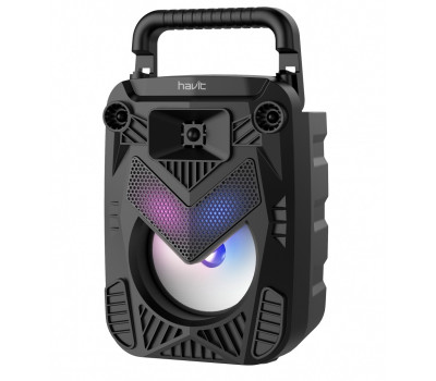 Колонка портативная Havit HV-SQ100BT Black/ Red, 3 Вт, USB, FM, BT, LED, TF, MIC (6939119005849) Колонка портативная Havit HV-SQ100BT Black/ Red, 3 Вт, USB, FM, BT, LED, TF, MIC (6939119005849)