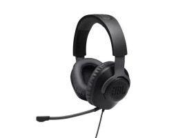 Наушники JBL Quantum 100, Black, 3.5 мм, мікрофон, динаміки 40 мм,  (JBLQUANTUM100BLK)