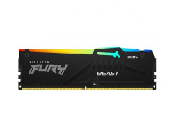 DDR5 16Gb, 5600 MHz, Kingston Fury Beast RGB, Black, (KF556C36BBEA-16)