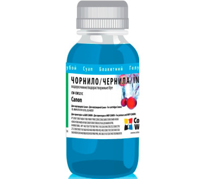 Чернила ColorWay Canon CL-38/ 511/ CLI-8/ 521 200ml Cyan Чернила ColorWay Canon CL-38/ 511/ CLI-8/ 521 200ml Cyan