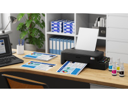 Принтер струменевий кольоровий A4 Epson L121, Black, 720х720 dpi, до 9/ 4.8 стор/ хв, USB, вбудоване С-foto3