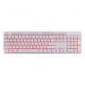 Клавиатура Gembird KB-UML3-01-W-UA, 3-х цветная подсветка клавиш, USB, White