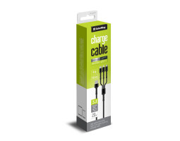 Кабель USB > Lightning + microUSB + Type-C , ColorWay, 1.0м, Black (CW-CBU3003-GR)-foto2