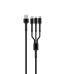 Кабель USB > Lightning + microUSB + Type-C , ColorWay, 1.0м, Black (CW-CBU3003-GR)