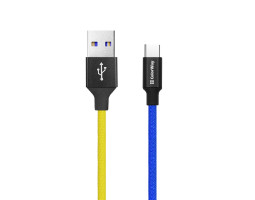 Кабель USB  - 1.0m AM/ Type-C  ColorWay, National (CW-CBUC052-BLY)-foto5