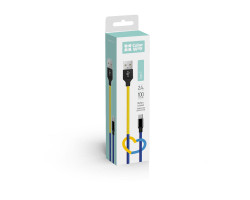 Кабель USB  - 1.0m AM/ Type-C  ColorWay, National (CW-CBUC052-BLY)