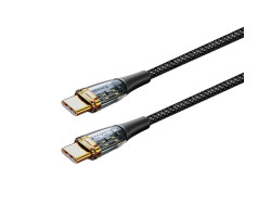 Кабель USB  - 1.2m Type-C/ Type-C (папа-папа) ColorWay Grey, 100w (CW-CBPDCC053-BK)-foto2