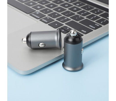 Автомобильное зарядное устройство  ColorWay, Black, 1xUSB/ QC3.0, 1xUSB-C/ PD, 3A (CW-CHA029PD-GR)