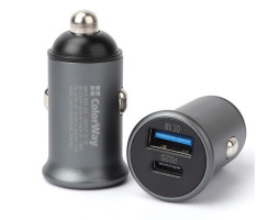 Автомобильное зарядное устройство ColorWay, Black, 1xUSB/ QC3.0, 1xUSB-C/ PD, 3A (CW-CHA029PD-GR)-foto5