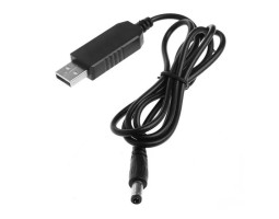 Кабель для роутера USB 2.0 > 5.5*2.5, 9V, 1.0m, Black Кабель для роутера USB 2.0 > 5.5*2.5, 9V, 1.0m, Black