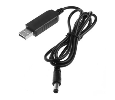 Кабель для роутера USB 2.0 > 5.5*2.5, 9V, 1.0m, Black