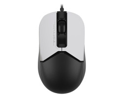 Мышь A4Tech Fstyler FM12S, Black/ White, USB, оптическая, бесшумная, 1000 dpi, 3 кнопки, 1.5 м