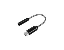 Переходник аудио USB Type-C > 3.5mm(мама) 0.1m, Atcom, Black (15035)