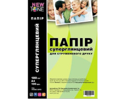 Фотобумага А4 180g/ m NewTone, глянец, 100 л. (G180.100N)