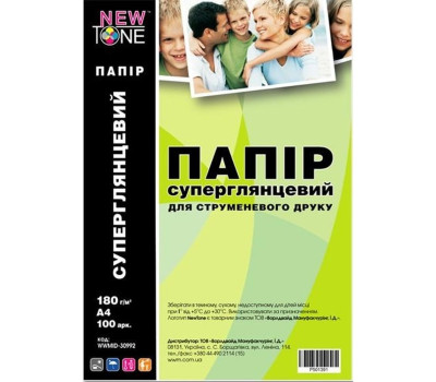 Фотобумага А4 180g/ m NewTone, глянец, 100 л. (G180.100N)
