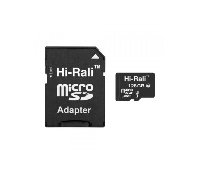 Карта памяти microSDXC, 128Gb, Class10 UHS-3, Hi-Rali, SD адаптер (HI-128GBSD10U3-01) Карта памяти microSDXC, 128Gb, Class10 UHS-3, Hi-Rali, SD адаптер (HI-128GBSD10U3-01)