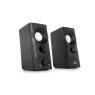 Колонки 2.0 REAL-EL S-90 Black, 2 x 3 Вт, пластиковый корпус, питание от USB, управление спереди