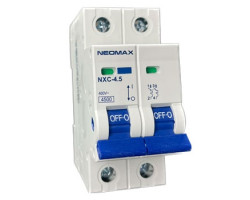 Автомат 2C (двополюсний) Neomax C10 NXC24510, 10A, 4.5кА, 230/ 400В