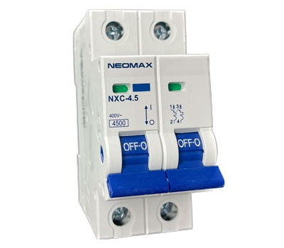 Автомат 2C (двополюсний) Neomax C10 NXC24510, 10A, 4.5кА, 230/ 400В