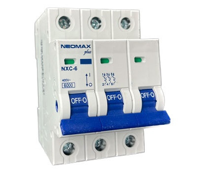 Автомат 3C (триполюсний) Neomax C40 NXC34540, 40A, 4.5кА, 230/ 400В