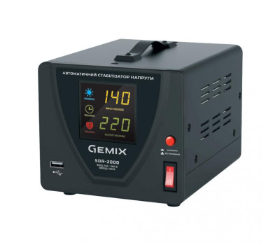 Стабілізатор Gemix SDR-2000 2000VA (1400 Вт)