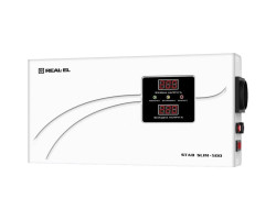 Стабілізатор REAL-EL STAB SLIM-1000 White, 1000VA, 800W