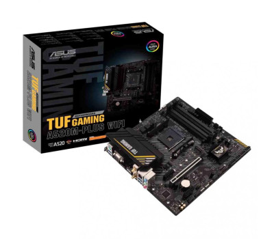 Мат.плата AM4 (A520) Asus TUF GAMING A520M-PLUS WIFI, MicroATX Мат.плата AM4 (A520) Asus TUF GAMING A520M-PLUS WIFI, MicroATX
