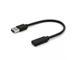 Переходник USB 3.0 > Type-C Cablexpert Black, (USB 3.0 (папа) - Type-C (мама)), (A-USB3-AMCF-01) Переходник USB 3.0 > Type-C Cablexpert Black, (USB 3.0 (папа) - Type-C (мама)), (A-USB3-AMCF-01)