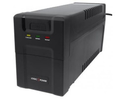 ДБЖ LogicPower 650VA-P Black, 650VA, 390W
