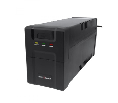 ДБЖ LogicPower U650VA-P 390W, 2 розетки, 5 ступ. AVR, 7.5Ач12В, чорний пластиковий корпус (2436) ДБЖ LogicPower U650VA-P 390W, 2 розетки, 5 ступ. AVR, 7.5Ач12В, чорний пластиковий корпус (2436)