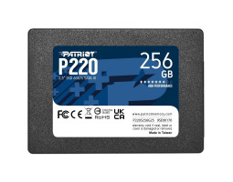 Твердотельный накопитель 256Gb, Patriot P220, SATA3, 2.5