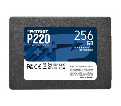Твердотельный накопитель 256Gb, Patriot P220, SATA3, 2.5 Твердотельный накопитель 256Gb, Patriot P220, SATA3, 2.5