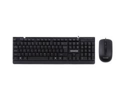 Комплект Maxxter KMS-CM-01-UA (клавіатура+миша) Black, USB