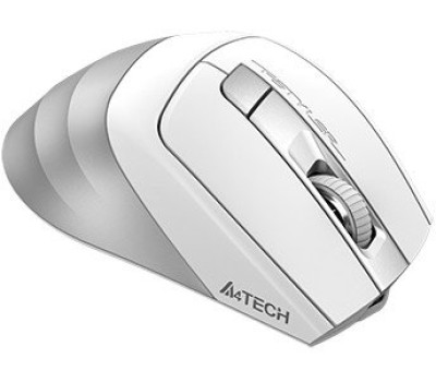 Мышь A4Tech Fstyler FB35CS, Icy White, USB, wireless, беcшумная, BT+RF (Combo)