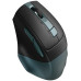 Мышь A4Tech Fstyler FB35CS, Midnight Green, USB, wireless, бесшумная