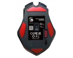 Мышь A4Tech R80 Plus Skul Black, Laser, Wireless+USB, 4000 cpi, Bloody, metal feet, подсветка-foto2