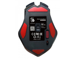 Мышь A4Tech R80 Plus Skul Black, Laser, Wireless+USB, 4000 cpi, Bloody, metal feet, подсветка-foto2