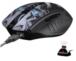 Мышь A4Tech R80 Plus Skul Black, Laser, Wireless+USB, 4000 cpi, Bloody, metal feet, подсветка-foto3