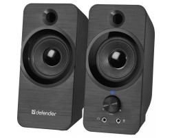 Колонки 2.0 Defender SPK-190, Black, 8 Вт, 3.5 мм, живлення від USB, регулятор гучності, (65190)