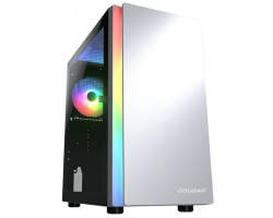 Корпус Cougar Purity RGB White, без БЖ, Micro ATX /  Mini ITX, USB 3.0 x2, USB 2.0 x1, RGB підсвічува