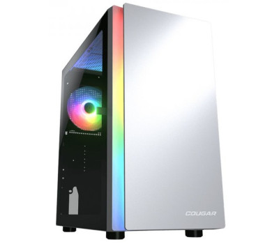 Корпус Cougar Purity RGB White, без БЖ, Micro ATX /  Mini ITX, USB 3.0 x2, USB 2.0 x1, RGB підсвічува
