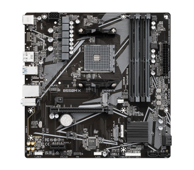 Мат.плата AM4 (B550) Gigabyte B550M K, MicroATX